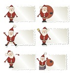 Santa Christmas Labels 01