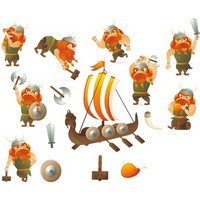 Cartoon Vikings Vector