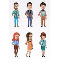 10 Free Flat Character Designs