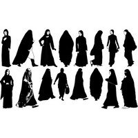 Islamic women silhouette