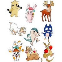 Cute cartoon animal series (29809)