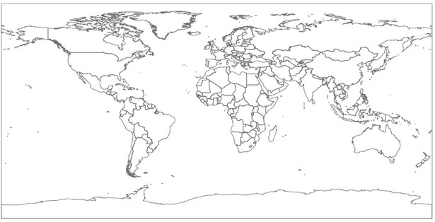 Vector World Map (Rectangular)