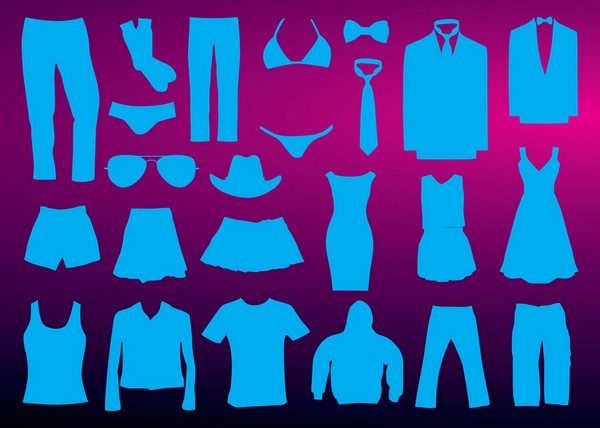 Clothing Types Silhouette