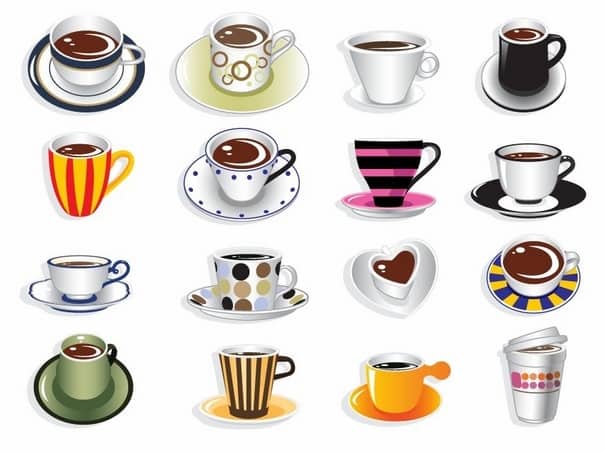Coffee Cup Sets [EPS File] png