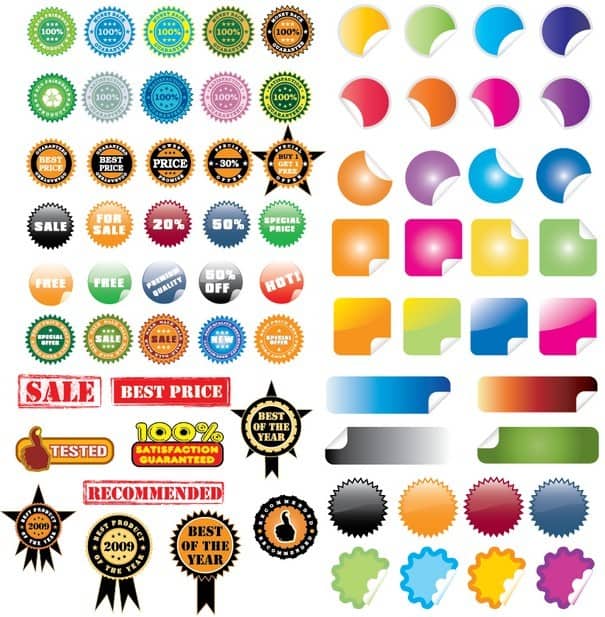 40+ Stickers [EPS File]