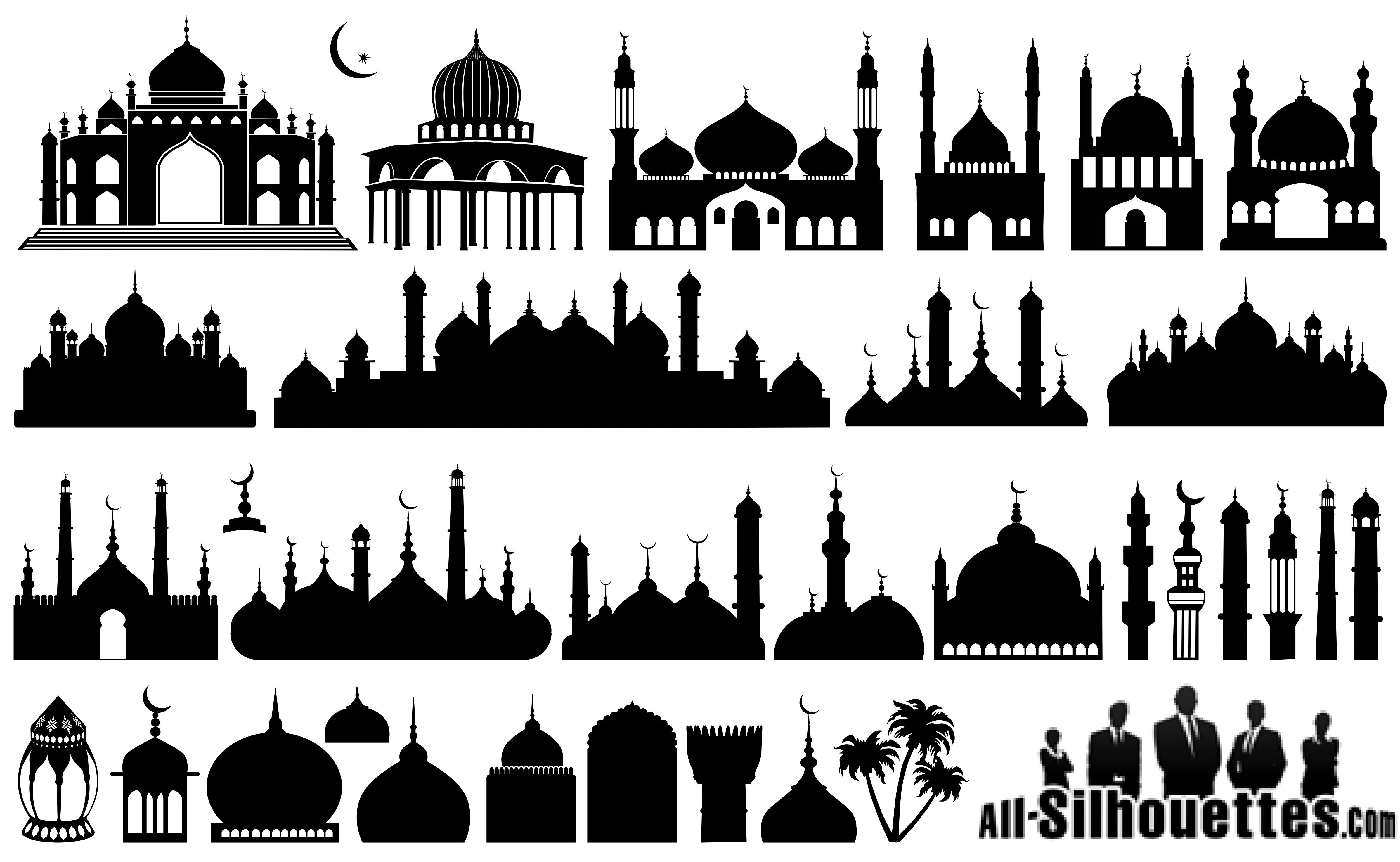 Islamic Mosque Silhouettes