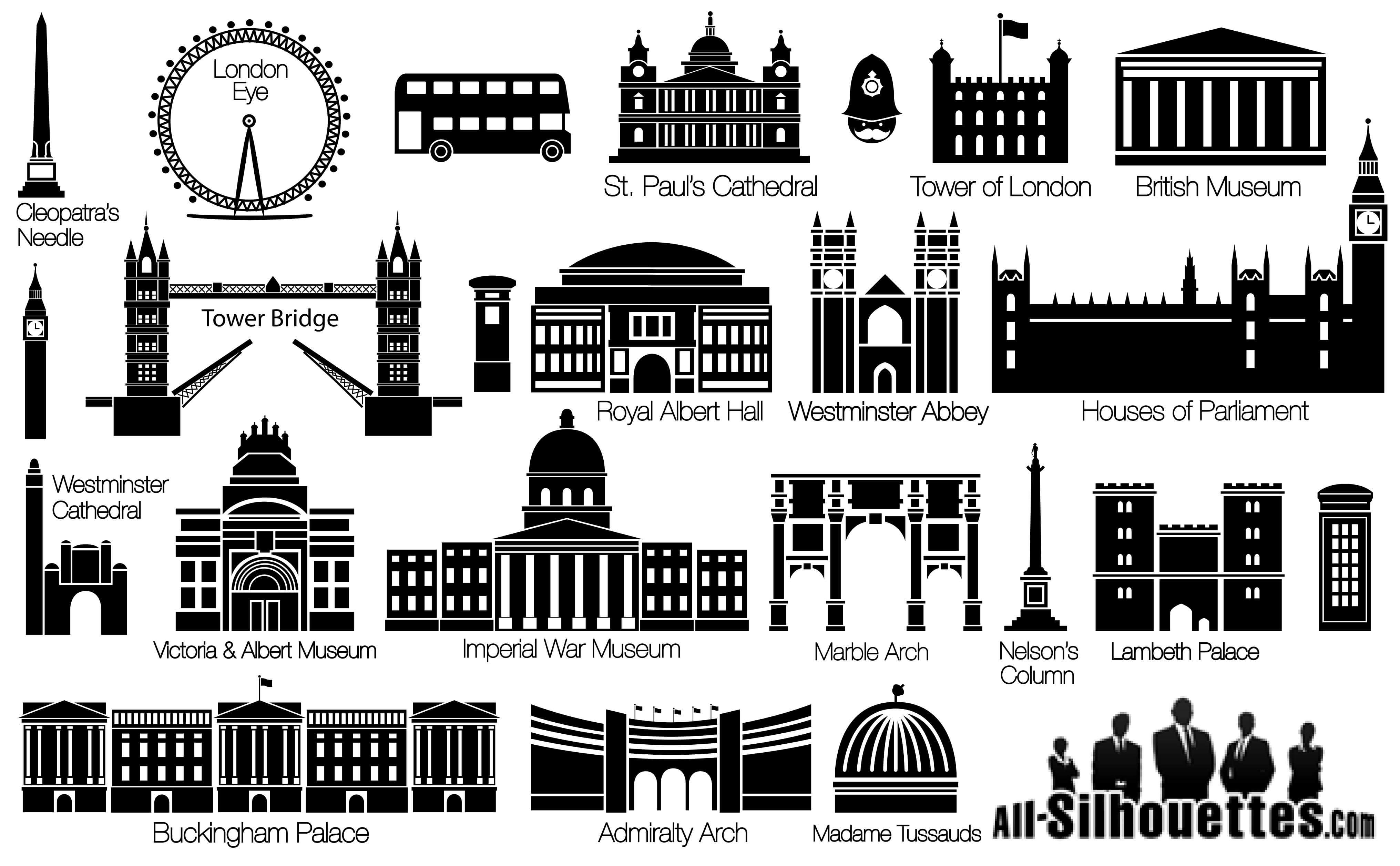 London Sightseeing Silhouettes
