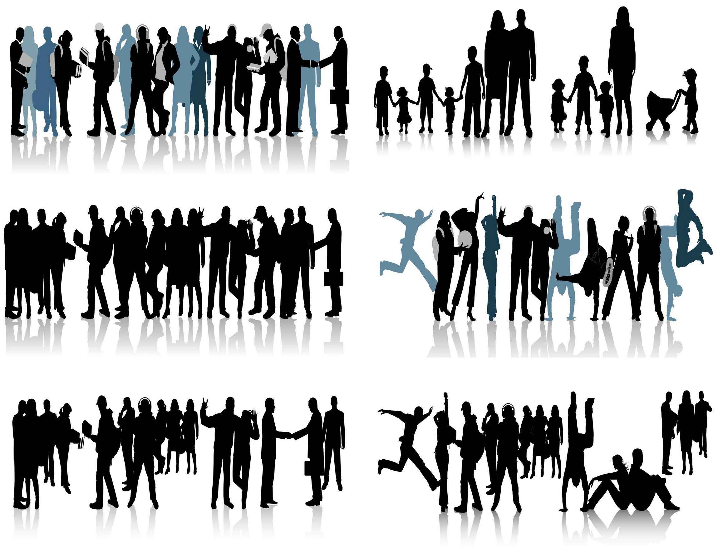 People Silhouette Vector Pack