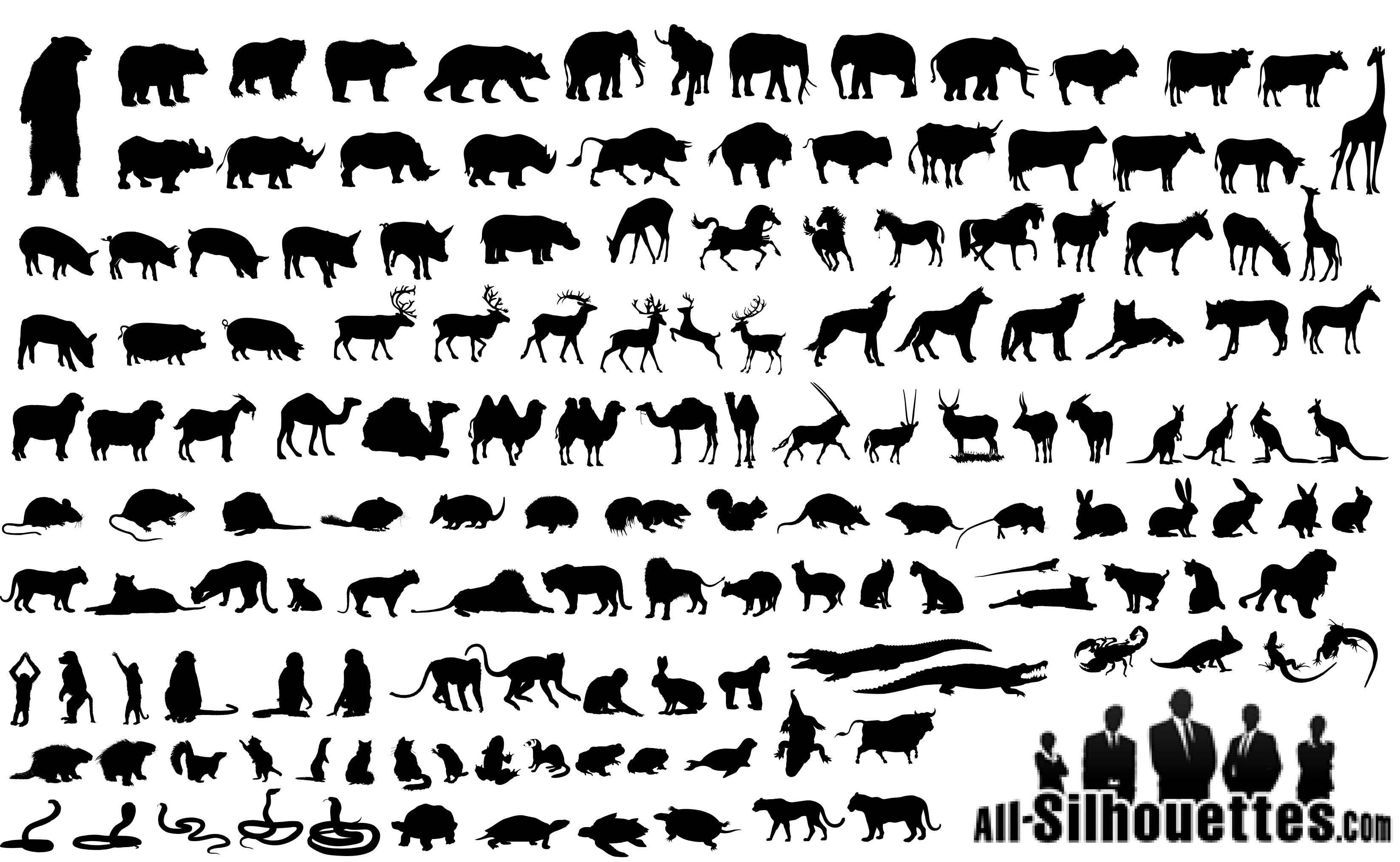 Animals Silhouettes png