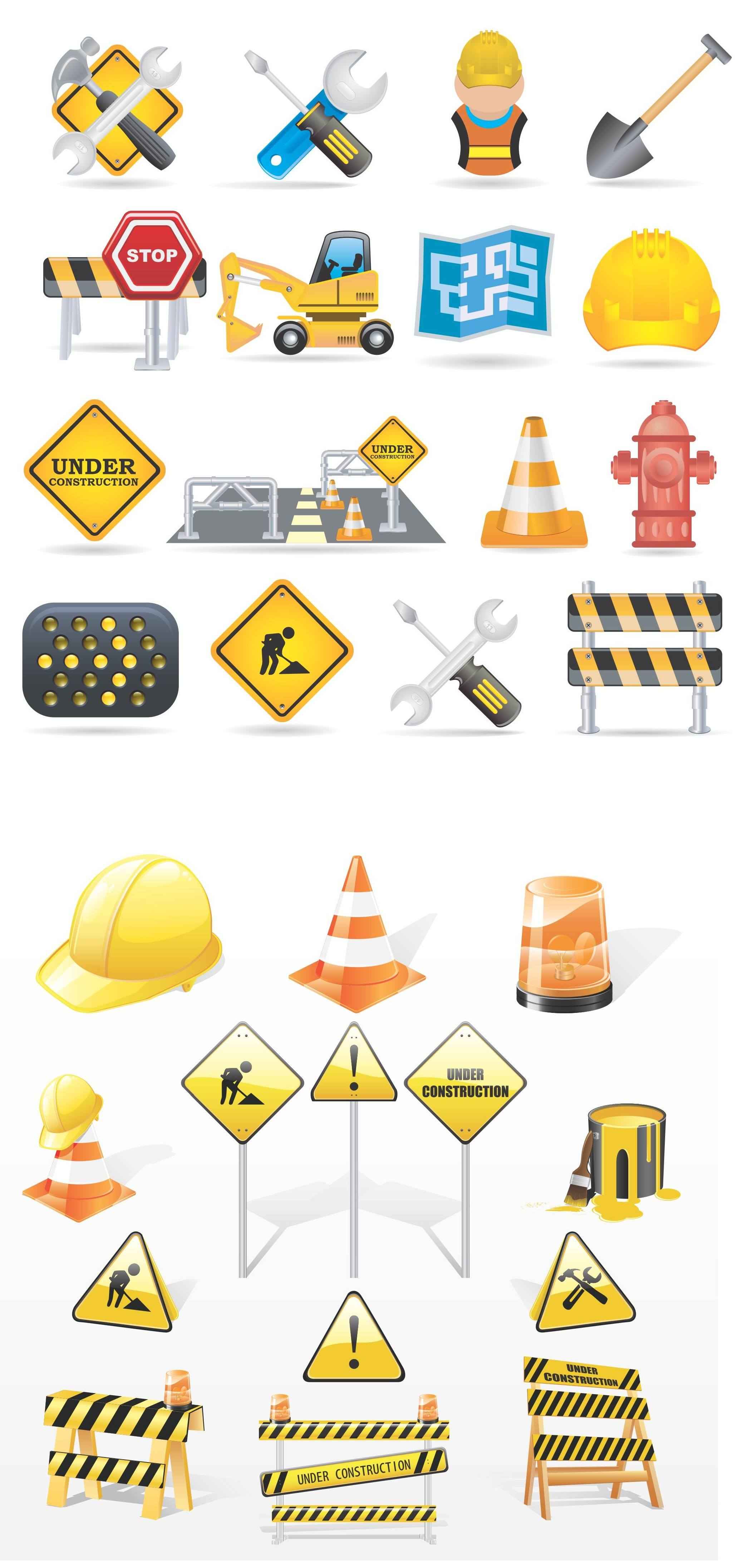 Construction Icon Pack [EPS File]