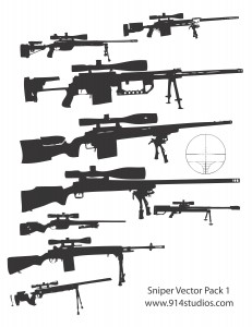 Gun Vector Sniper Rifle Pack png
