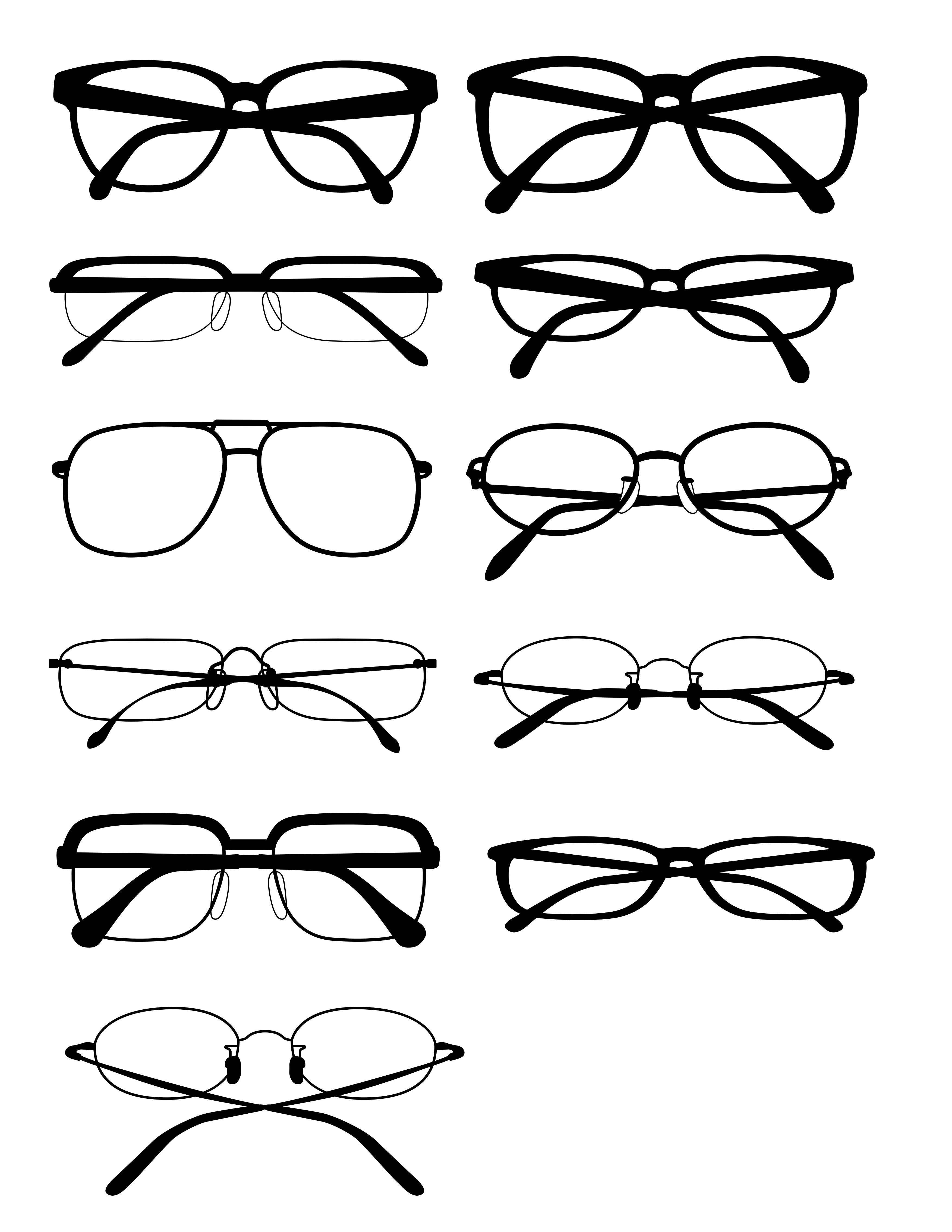 Glasses Silhouette [EPS File]