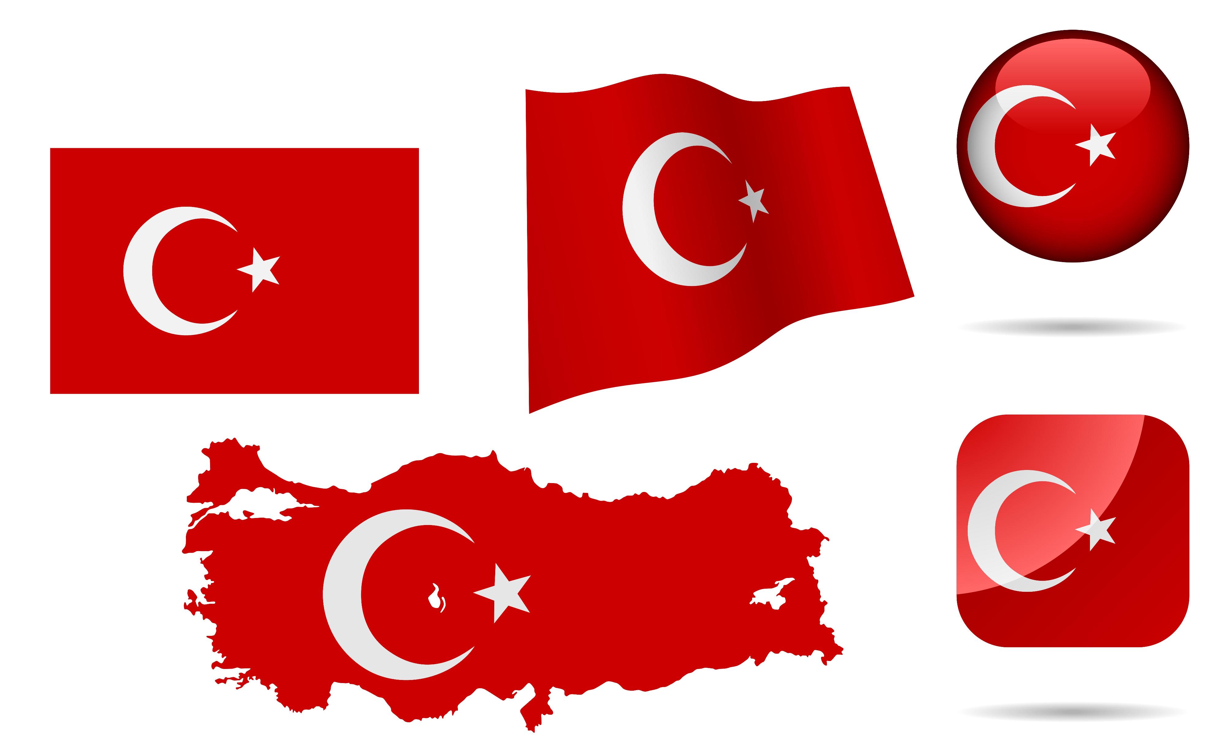 Turkey Symbols Collection [Türkiye Bayraklar? - EPS File]