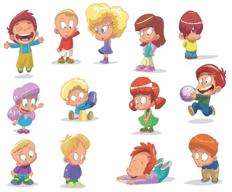 Cartoon Children, Kids, People 03