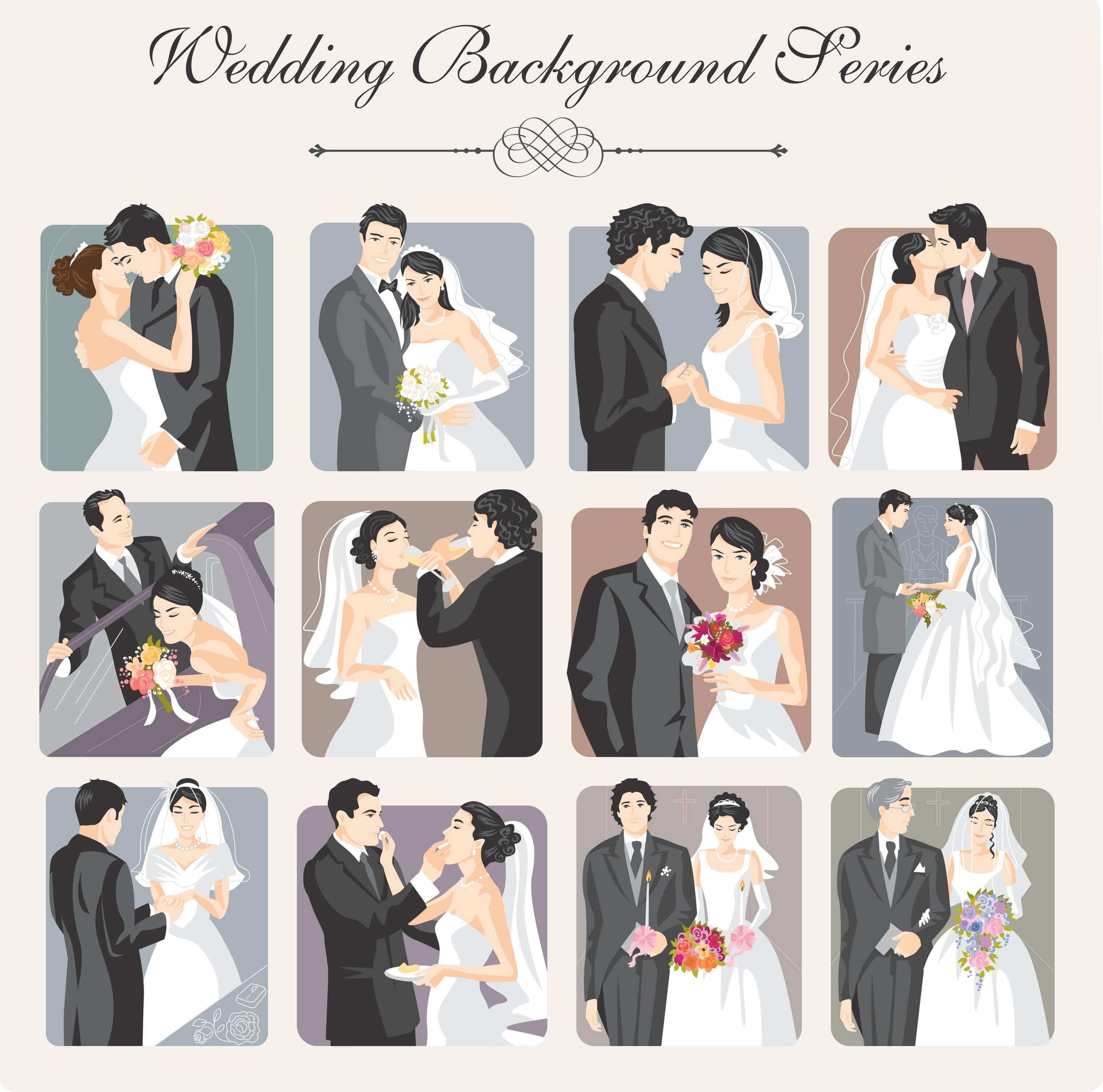 Wedding Backgrounds Illustrator png