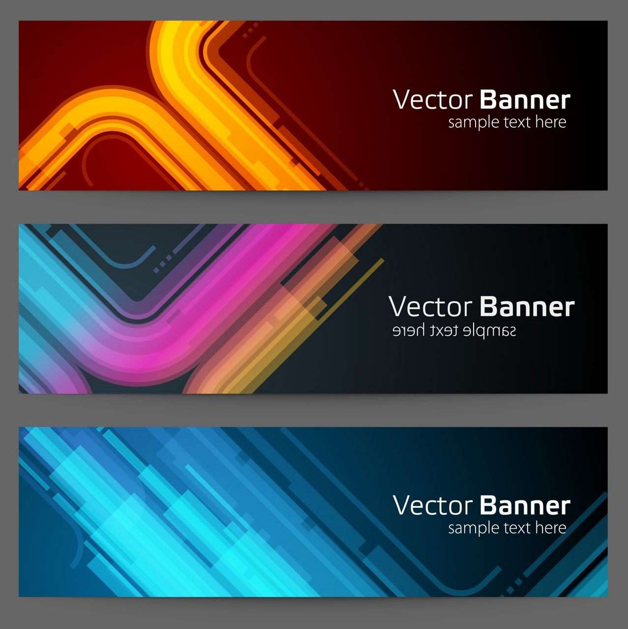 Banner 21 [Neon curve] png