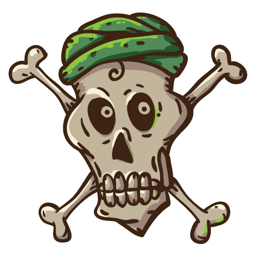 Vector Skulls Icons [PNG - 512x512]