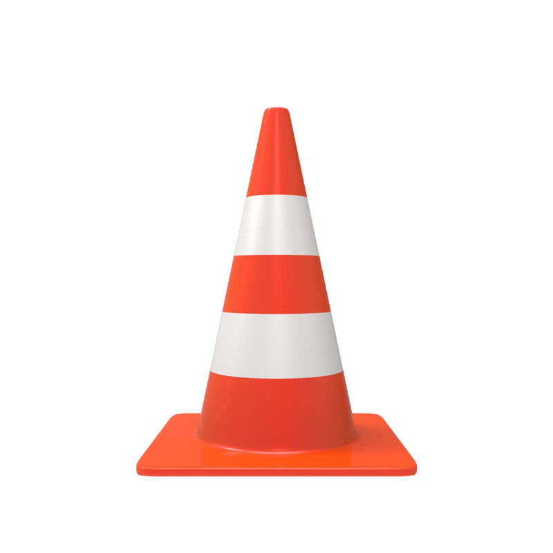 3D Traffic Cone [PNG   800x800] png