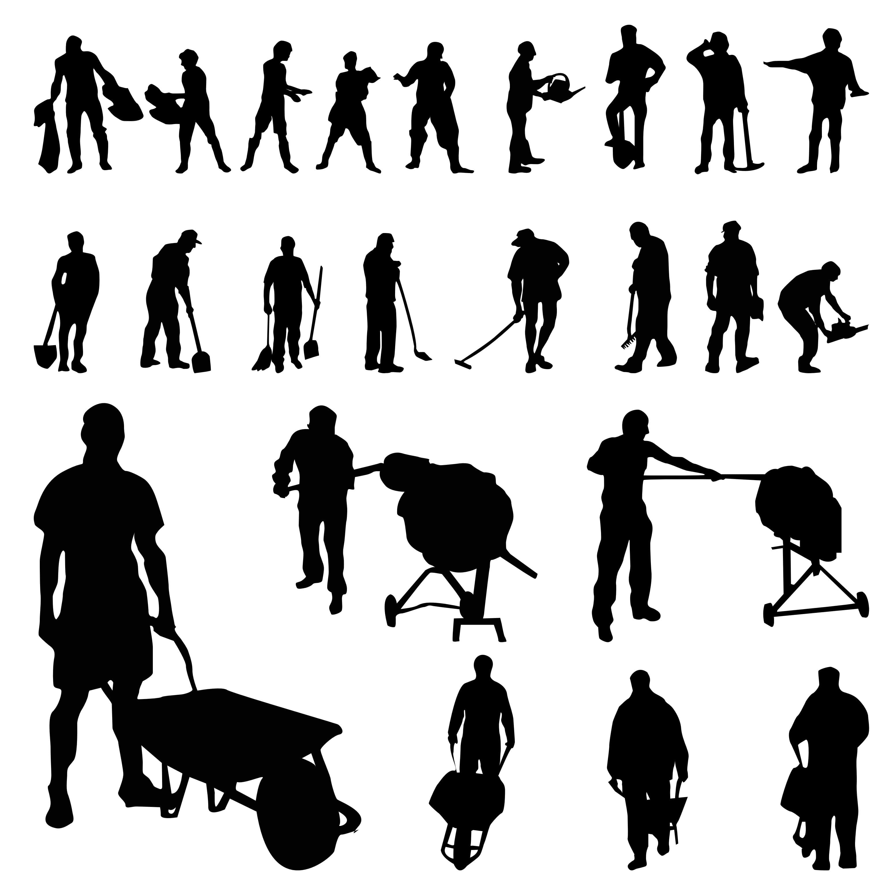 Worker Silhouettes