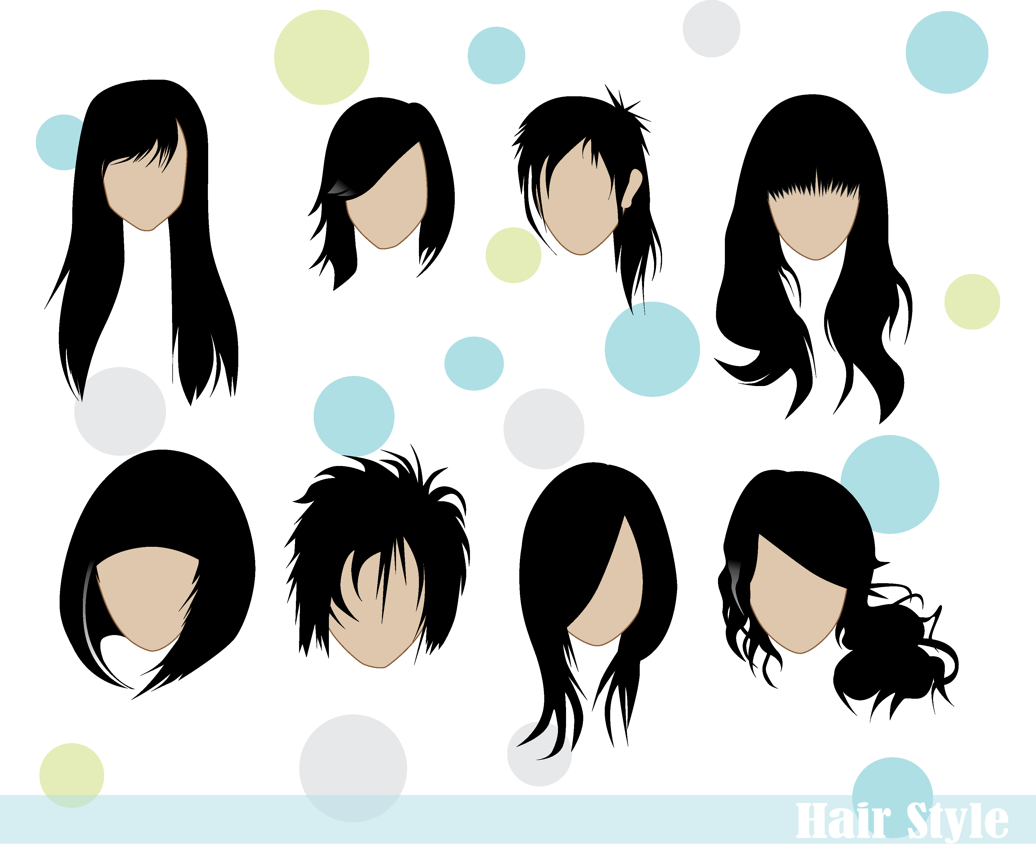 Hair Styles Vector