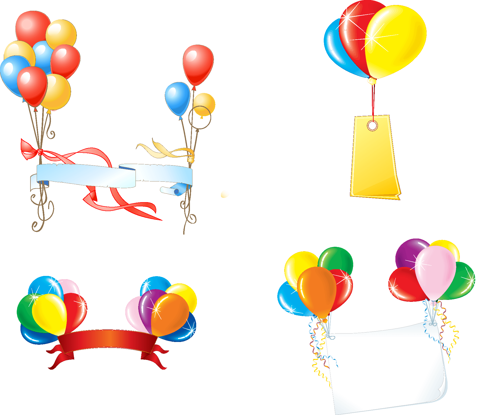Party Balloons Vectors 01