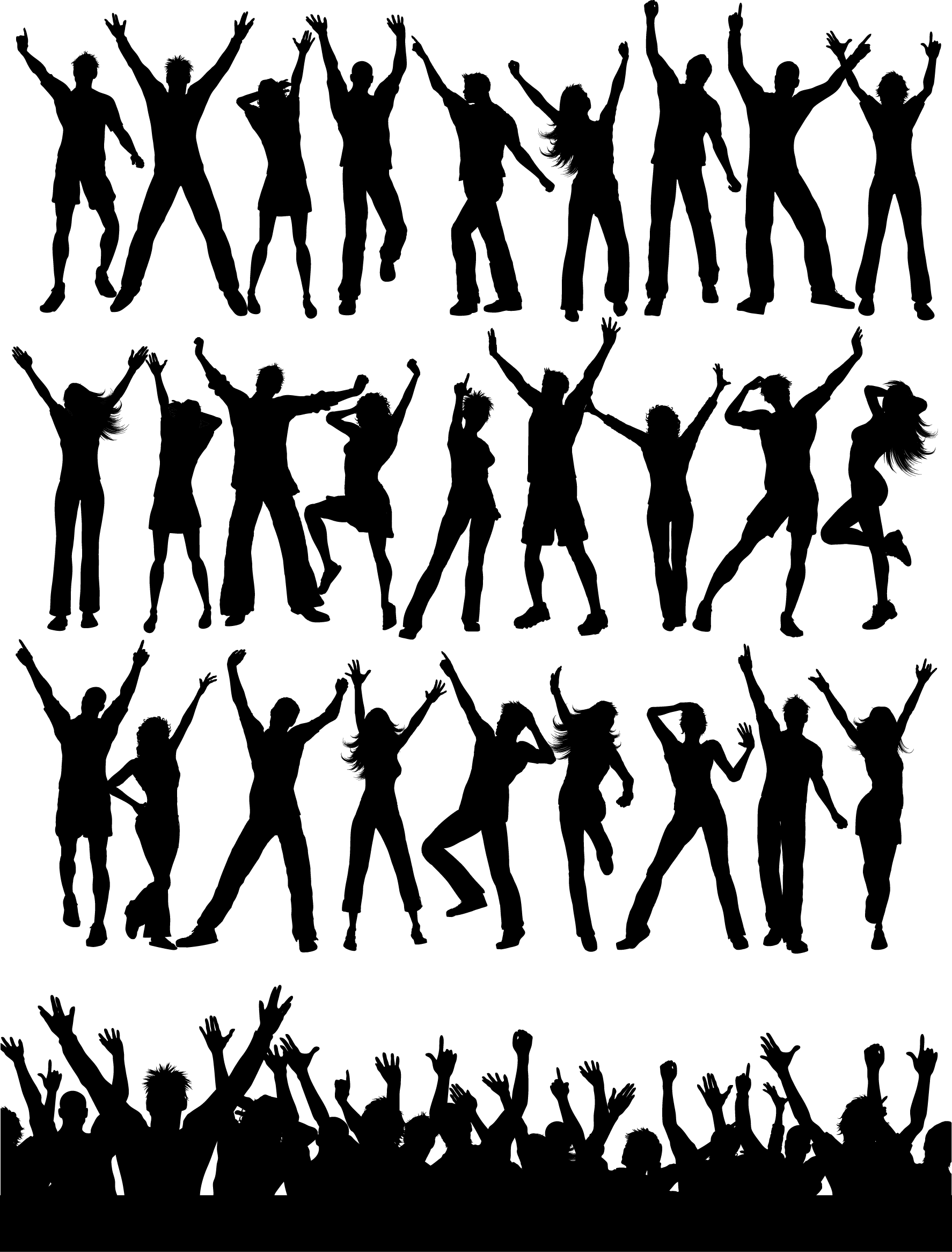 Party People Silhouettes 01