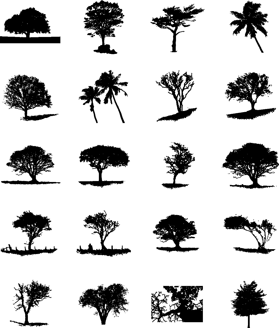 Trees Silhouette 02