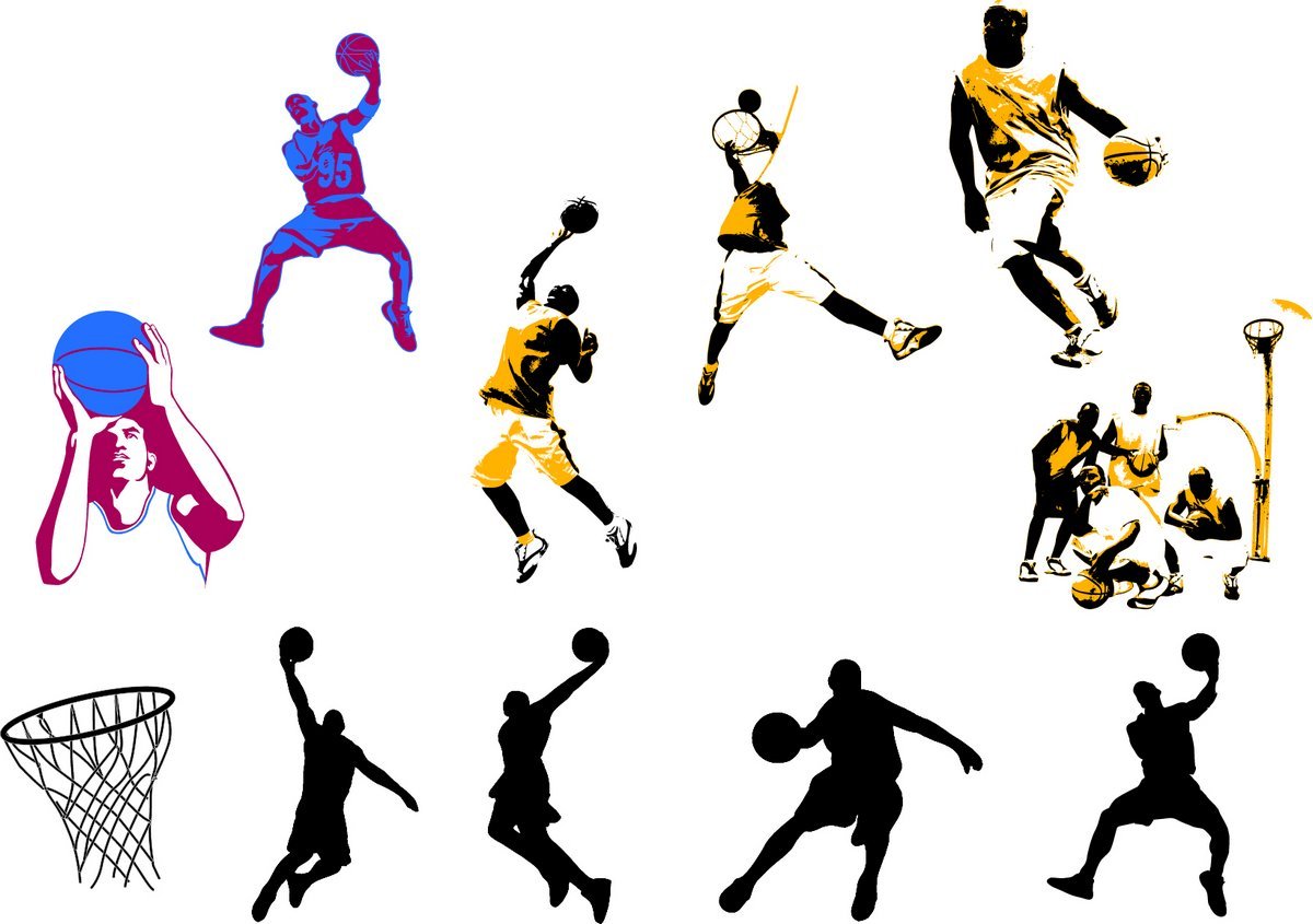 Basketball player silhouette
