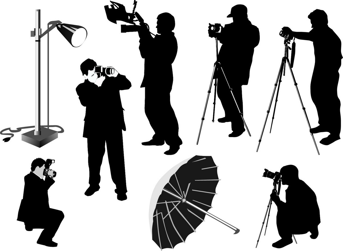 Photographer silhouette png