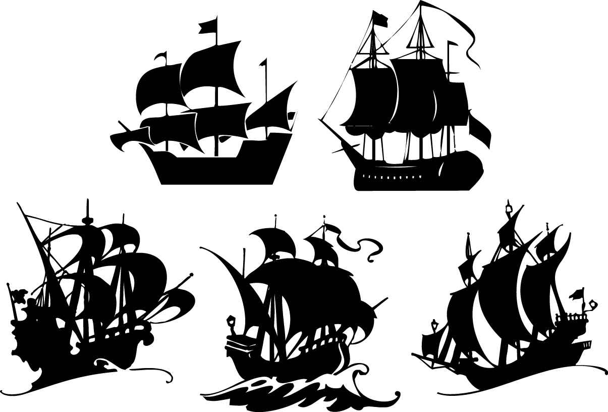 Sailing silhouettes
