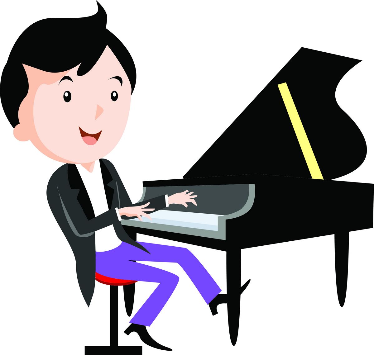Children playing musical instruments   Piano png