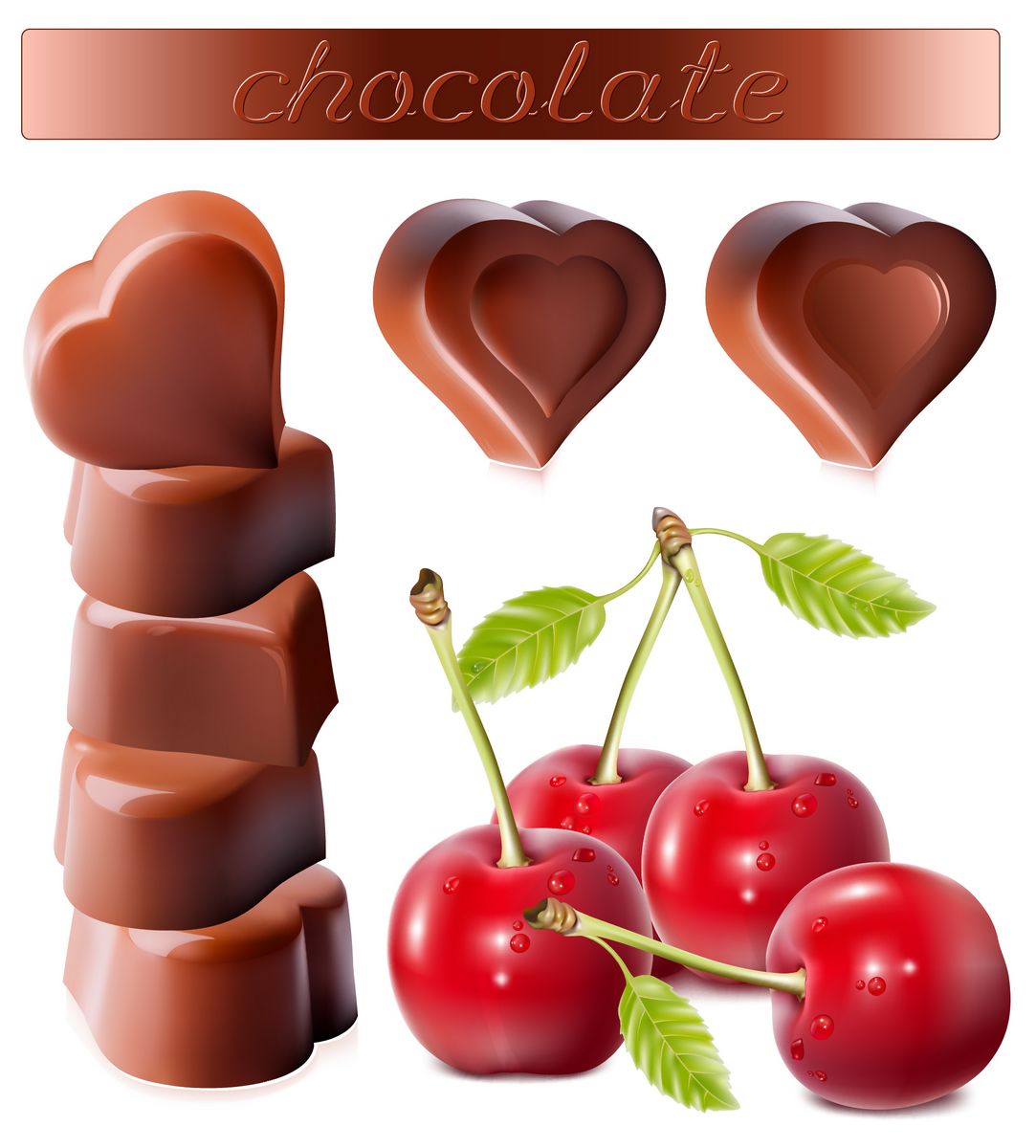 Chocolates and cherry