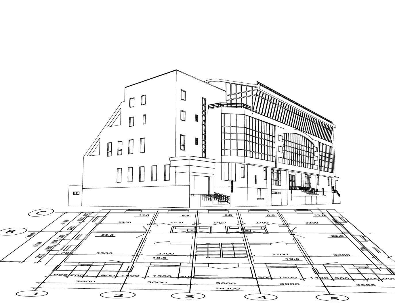 Construction line drawing