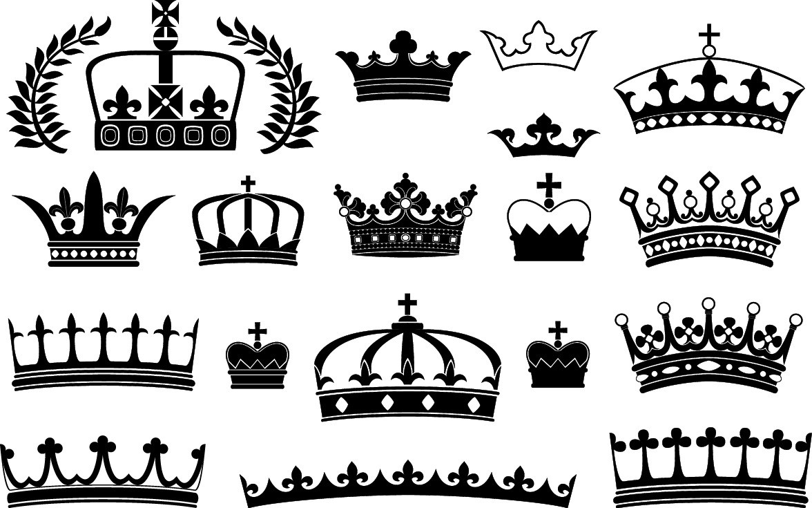 crowns silhouette