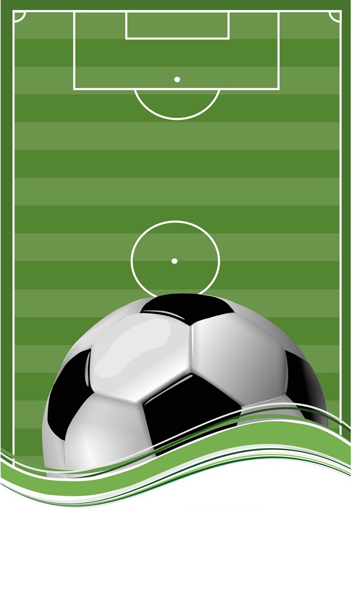 Soccer Ball On Football Field