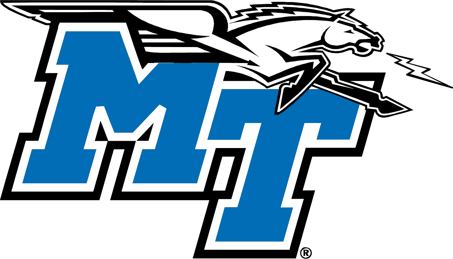 Middle Tennessee Blue Raiders Logo (MT) png