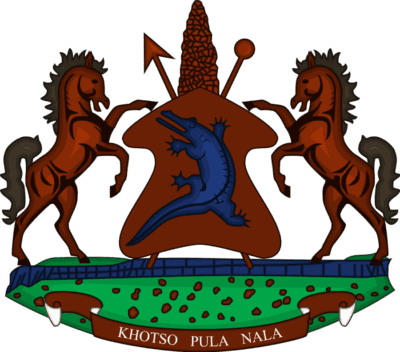 Lesotho Flag and Emblem png